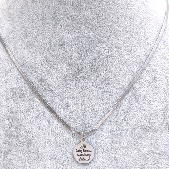 Christian Bible Verse Scripture Necklace - Picture 5 of 7
